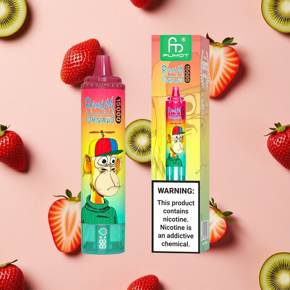 RandM Fumot Tornado 15000 Puffs 25ml Fraise Kiwi