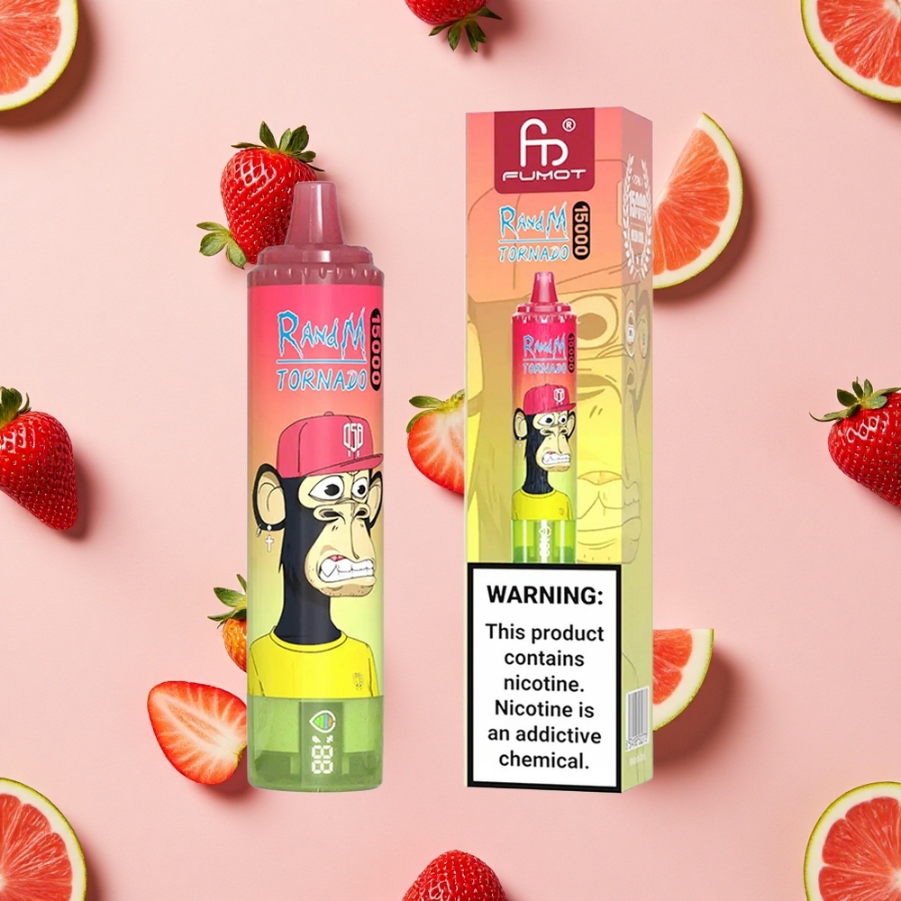 RandM Fumot Tornado 15000 Puffs 25ml Fraise Pastèque Citronné