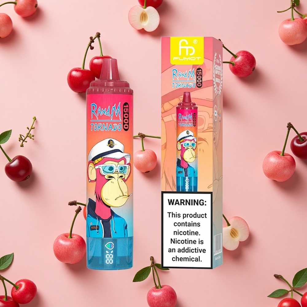 RandM Fumot Tornado 15000 Puffs 25ml LCD Cerise