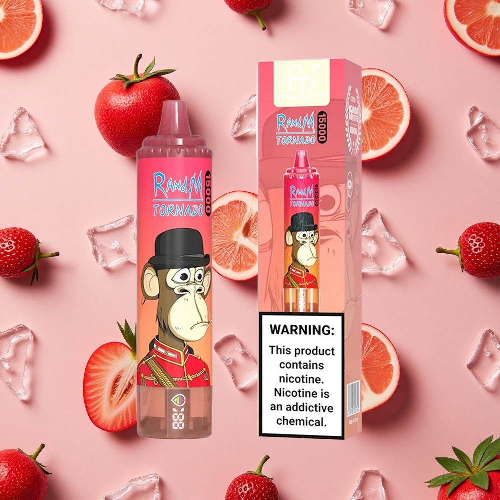RandM Fumot Tornado 15000 Puffs 25ml Énergie Rouge Glace