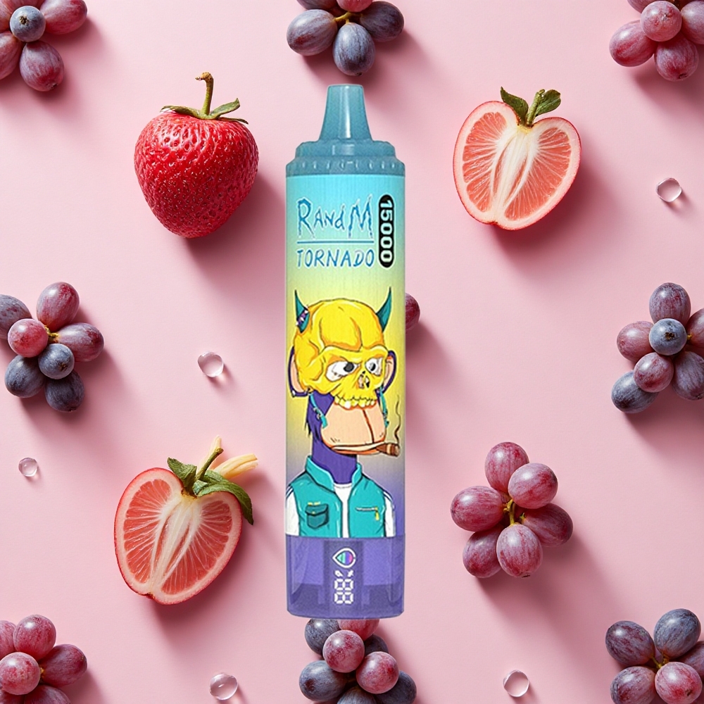 RandM Fumot Tornado 15000 Puffs Glace Raisin avec Écran LCD