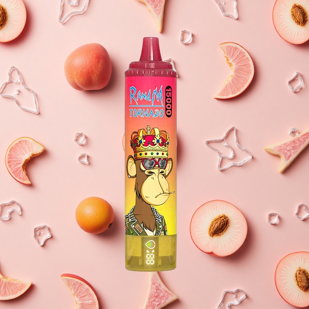 RandM Fumot Tornado 15000 Puffs Glace à la Pêche 25ml