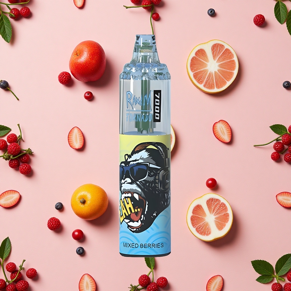 RandM Fumot Tornado 7000 Bouffées Vape Jetable Baies Mixtes
