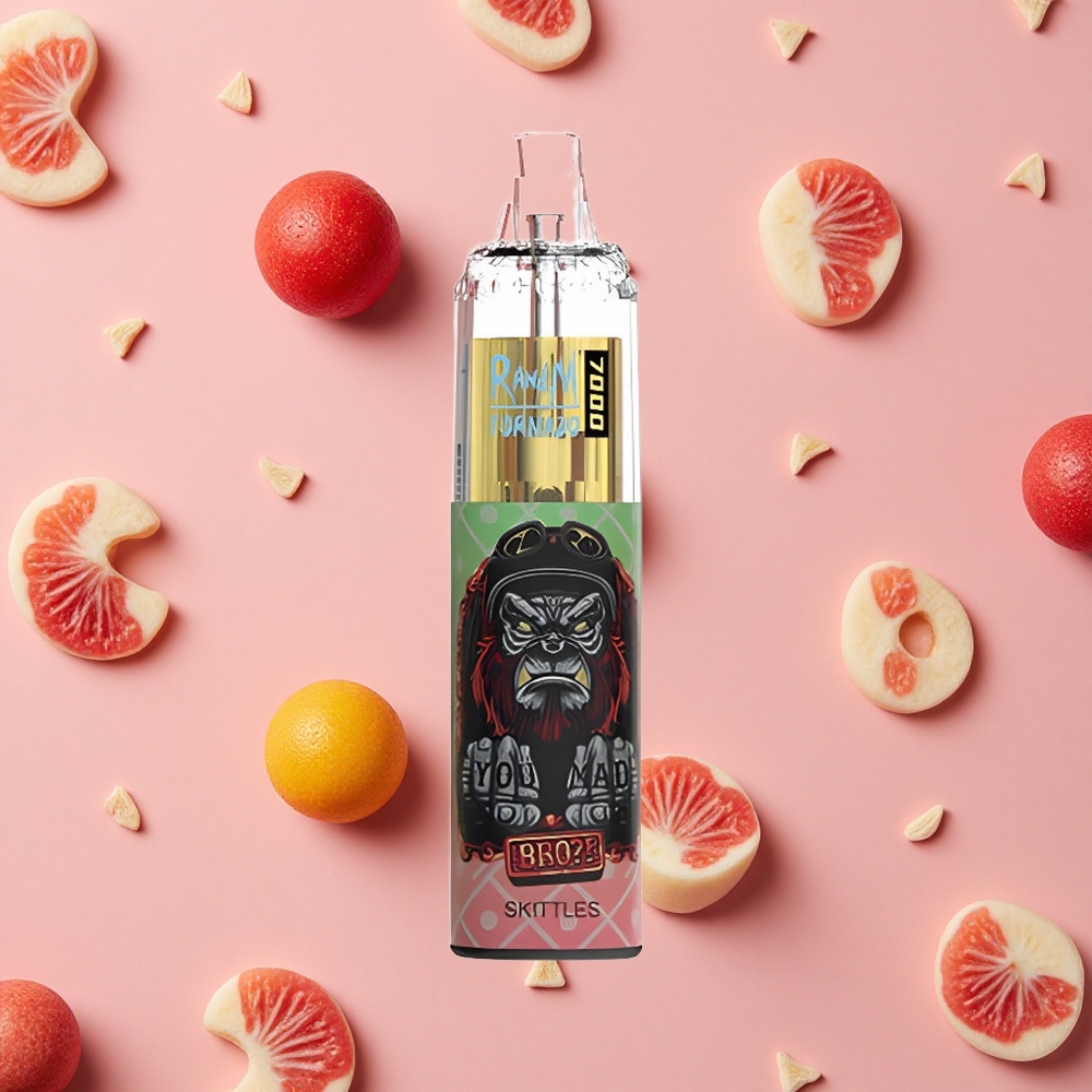 RandM Fumot Tornado 7000 Puffs Arôme Skittles Vape Jetable