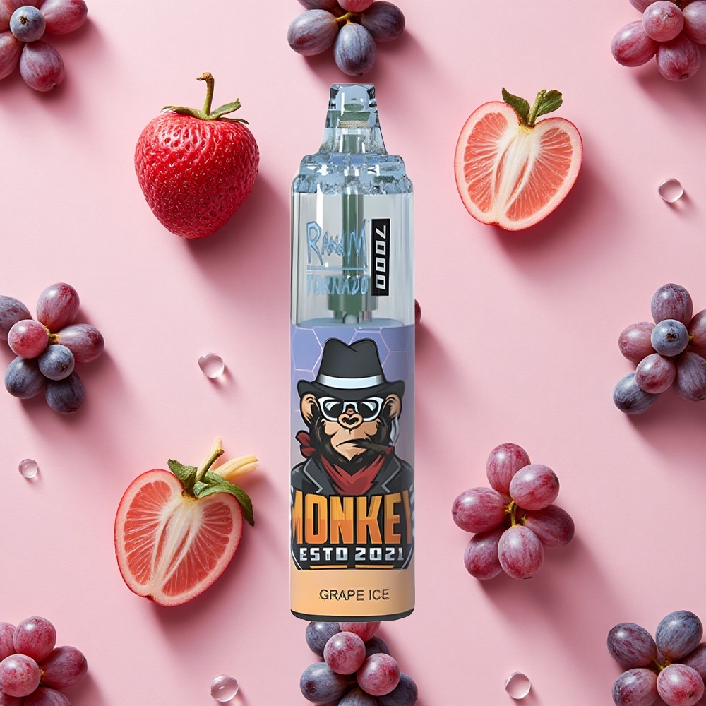 RandM Fumot Tornado 7000 Puffs Glace Raisin Vape Jetable