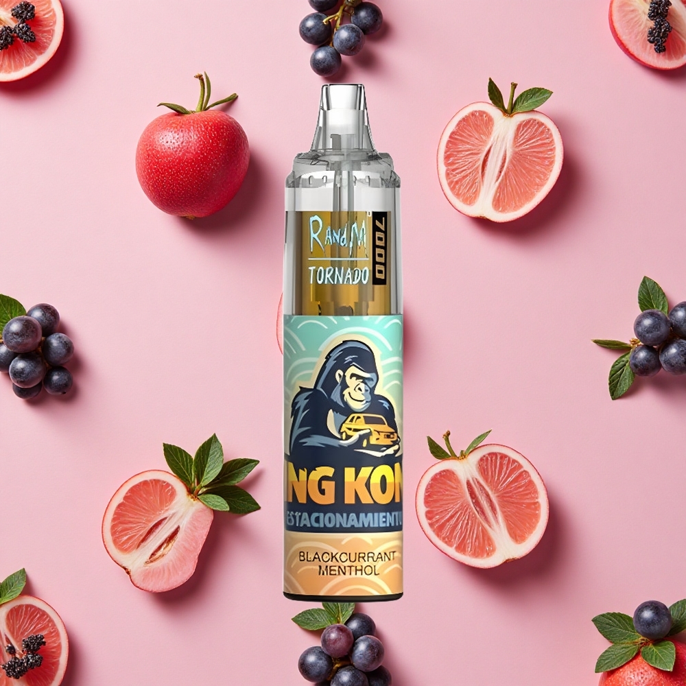 RandM Fumot Tornado 7000 Puffs Vape Jetable Menthe Cassis (Air-Ajustable)