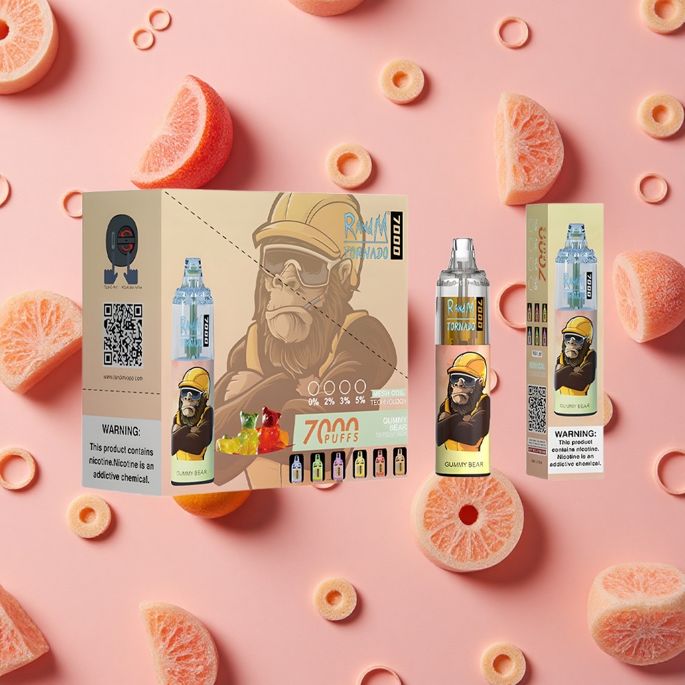 RandM Fumot Tornado 7000 Puffs Vape Jetable Ourson Gommé 14 ML