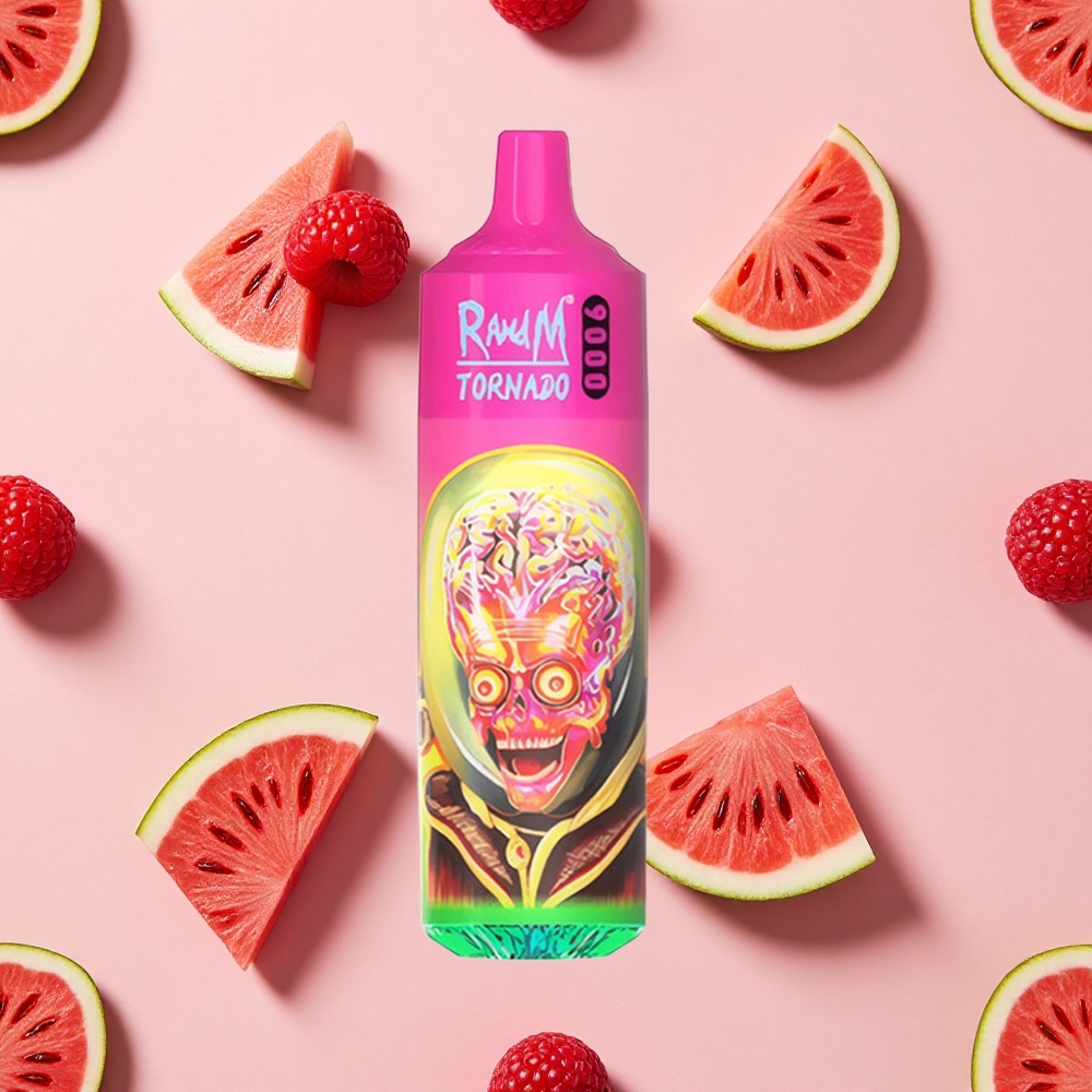 RandM Fumot Tornado 9000 Puffs (18 mL) et Framboise Pastèque