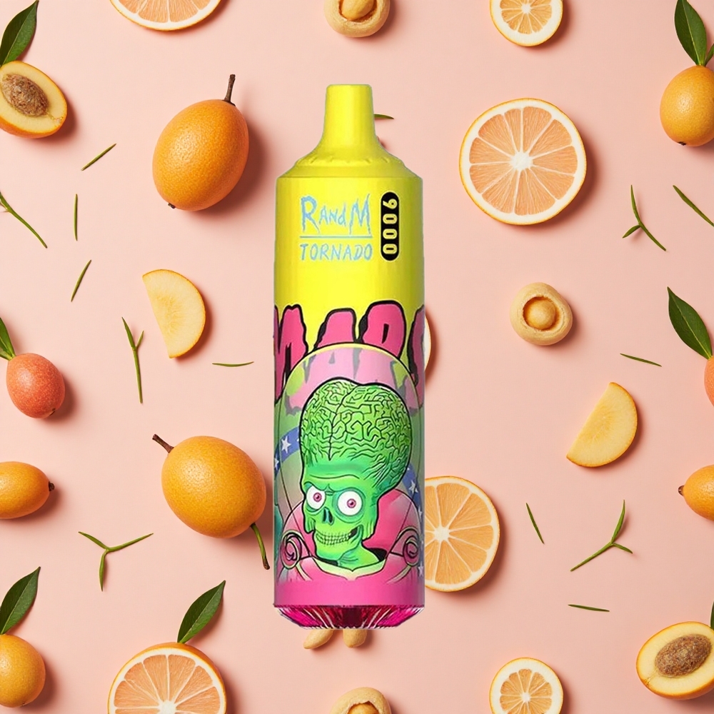 RandM Fumot Tornado 9000 Puffs - E-liquide 18 ml Triple Mangue