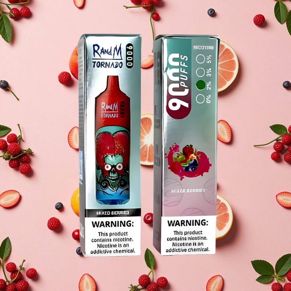 RandM Fumot Tornado 9000 Puffs avec Bobine Maillée et 54 Saveurs