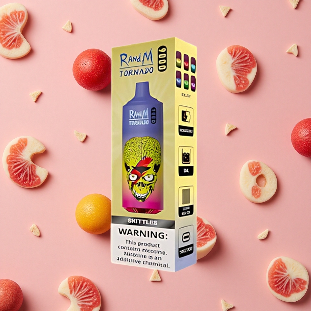 RandM Fumot Tornado 9000 Puffs Écran RGB et Bobine Mesh
