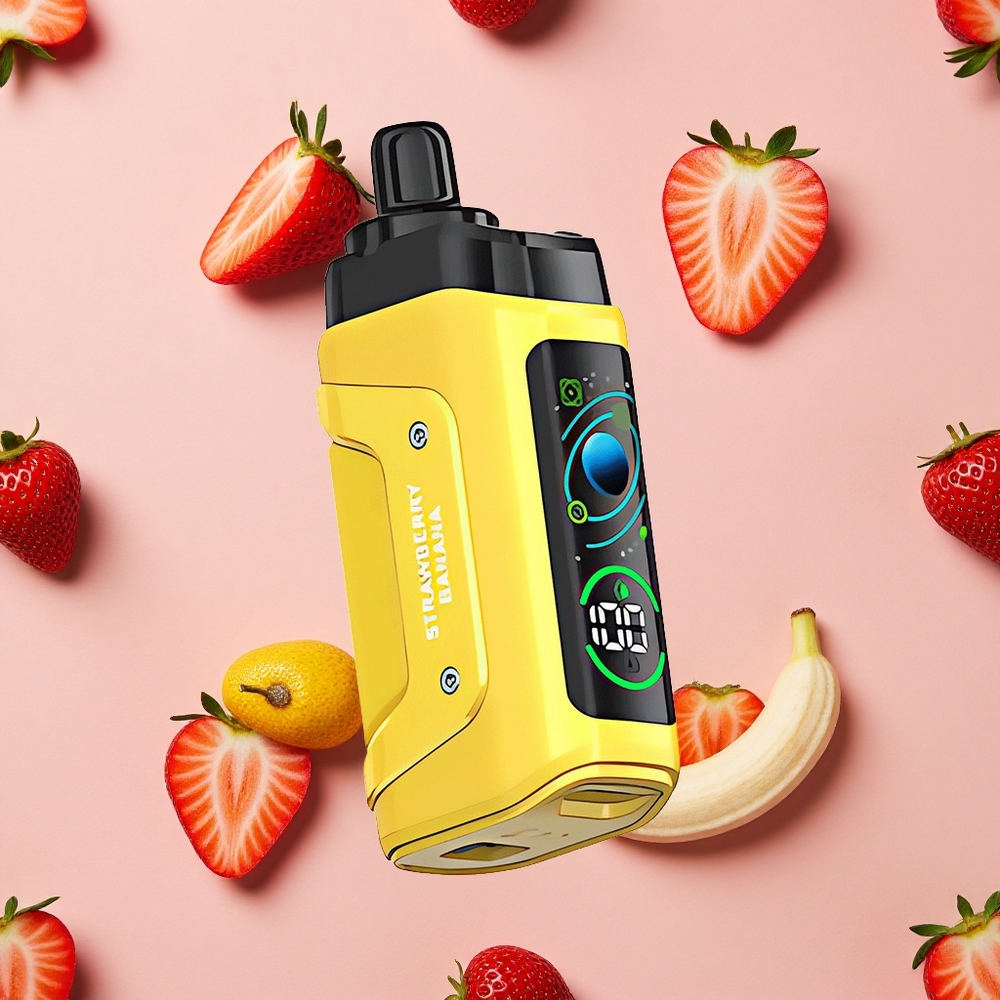 Razz Bar 45000 Bouffées Vape Jetable Fraise Banane