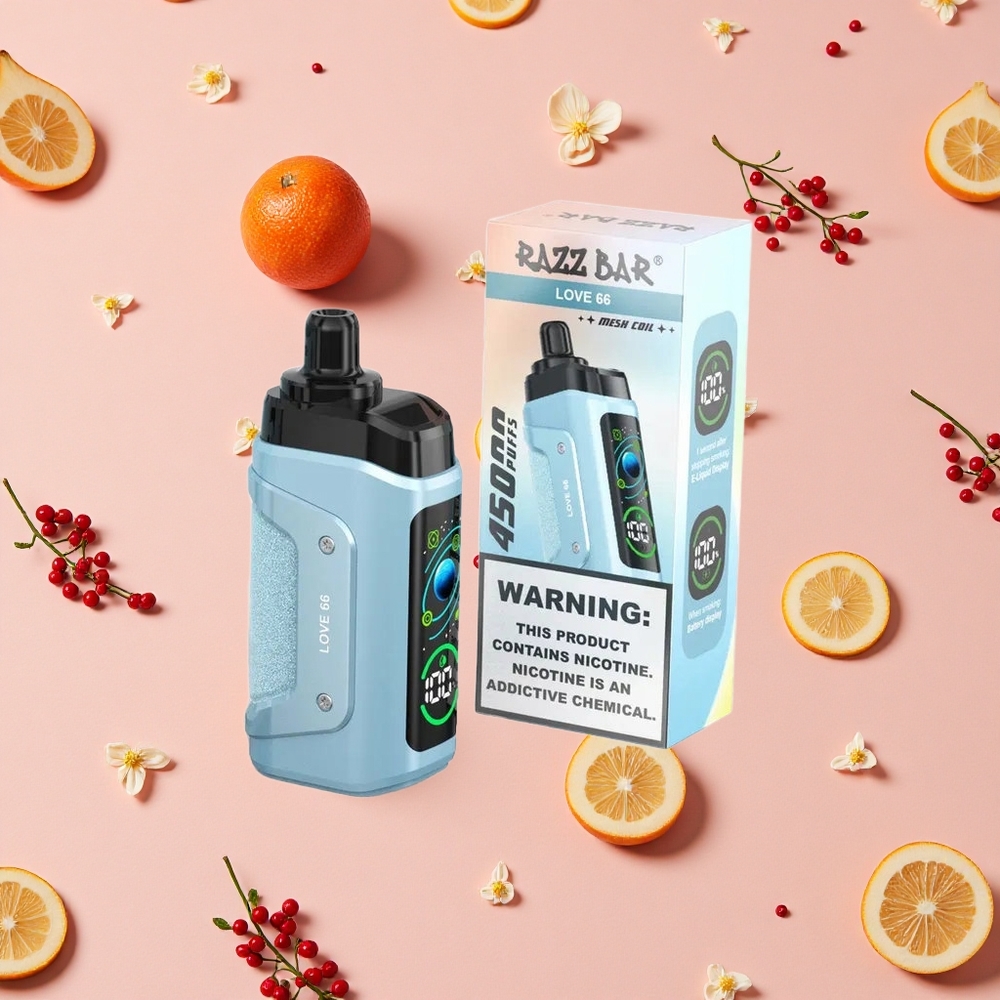 Razz Bar 45000 Bouffées Vape Jetable Love 66