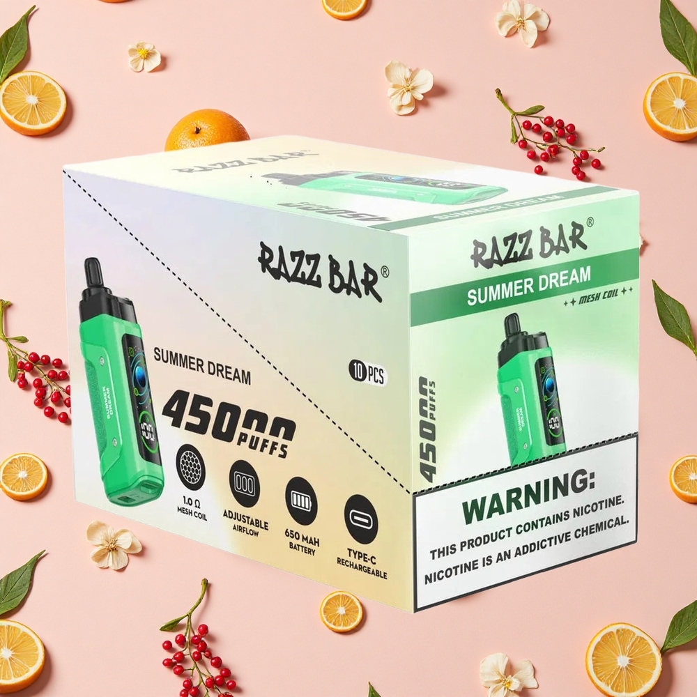 Razz Bar 45000 Bouffées Vape Jetable Rêve d\'Été