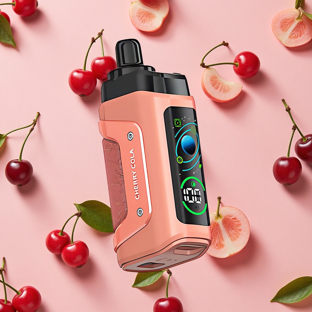 Razz Bar 45000 Puffs Vape Jetable Bobine Mesh 1,0 Ohm et Cerise Cola