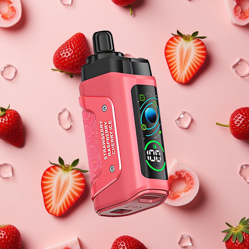 Razz Bar 45000 Puffs Vape Jetable Fraise Cerise Glace avec Bobine Mesh 1.0 Ohm