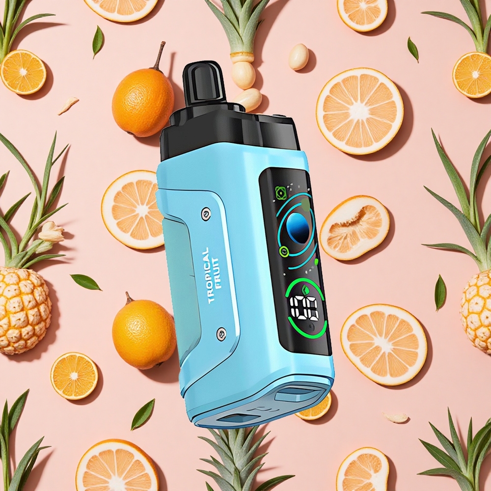 Razz Bar 45000 Puffs Vape Jetable Fruit Tropical et Bobine Mesh 1,0 Ohm