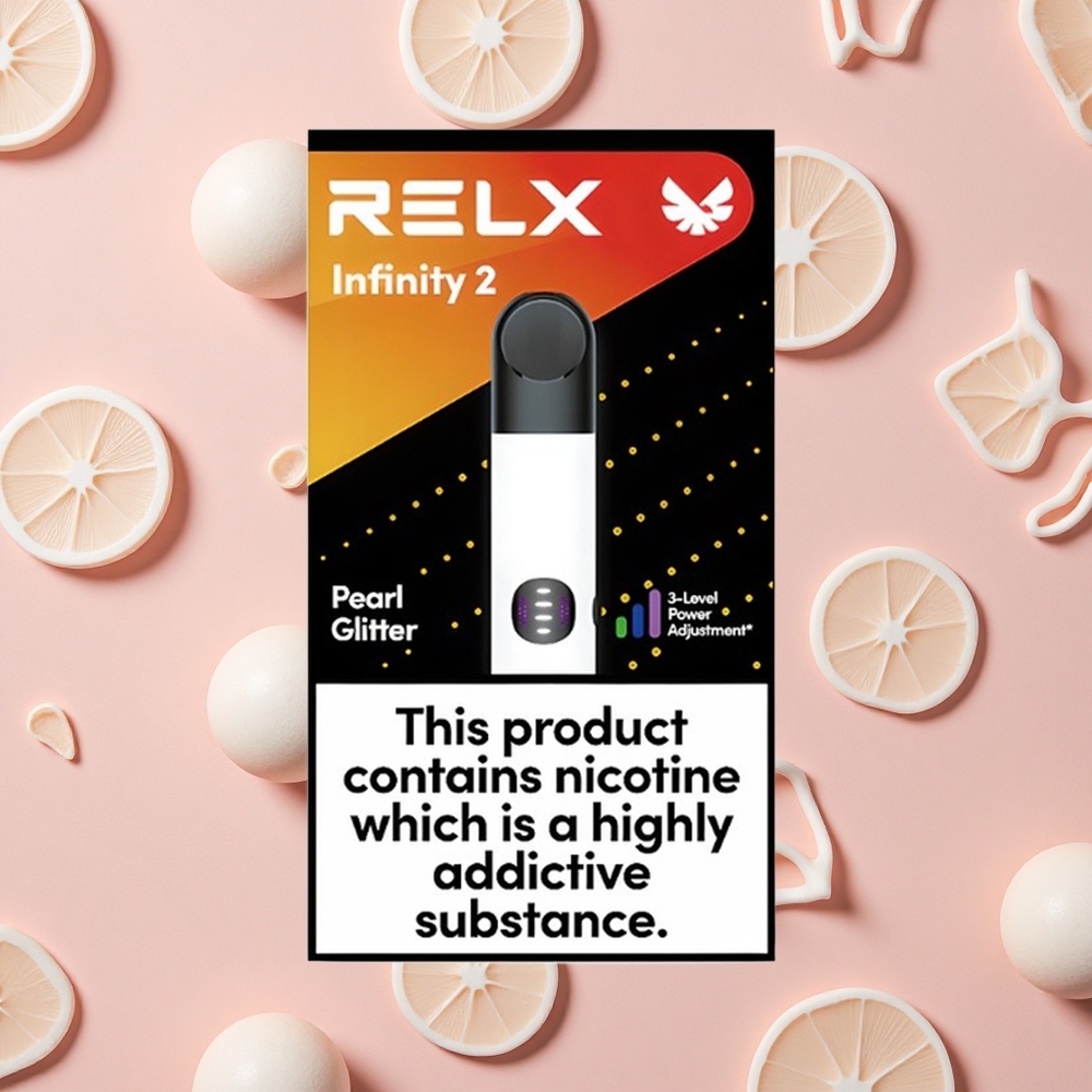 RELX Infinity 2 Perle Poudrée avec 1,9 ml et Finition Métallique