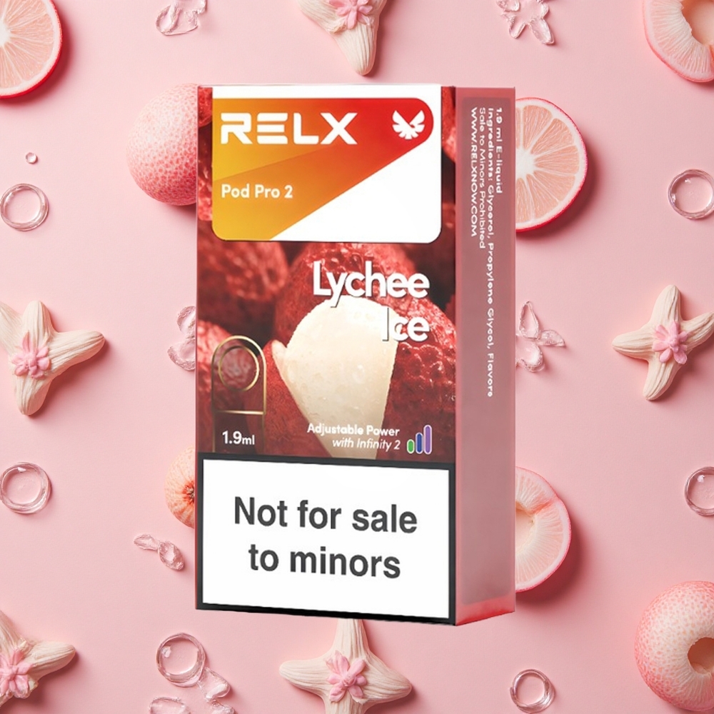 RELX Pod Pro 2 0% Nicotine Litchi Glacé 600 Puffs