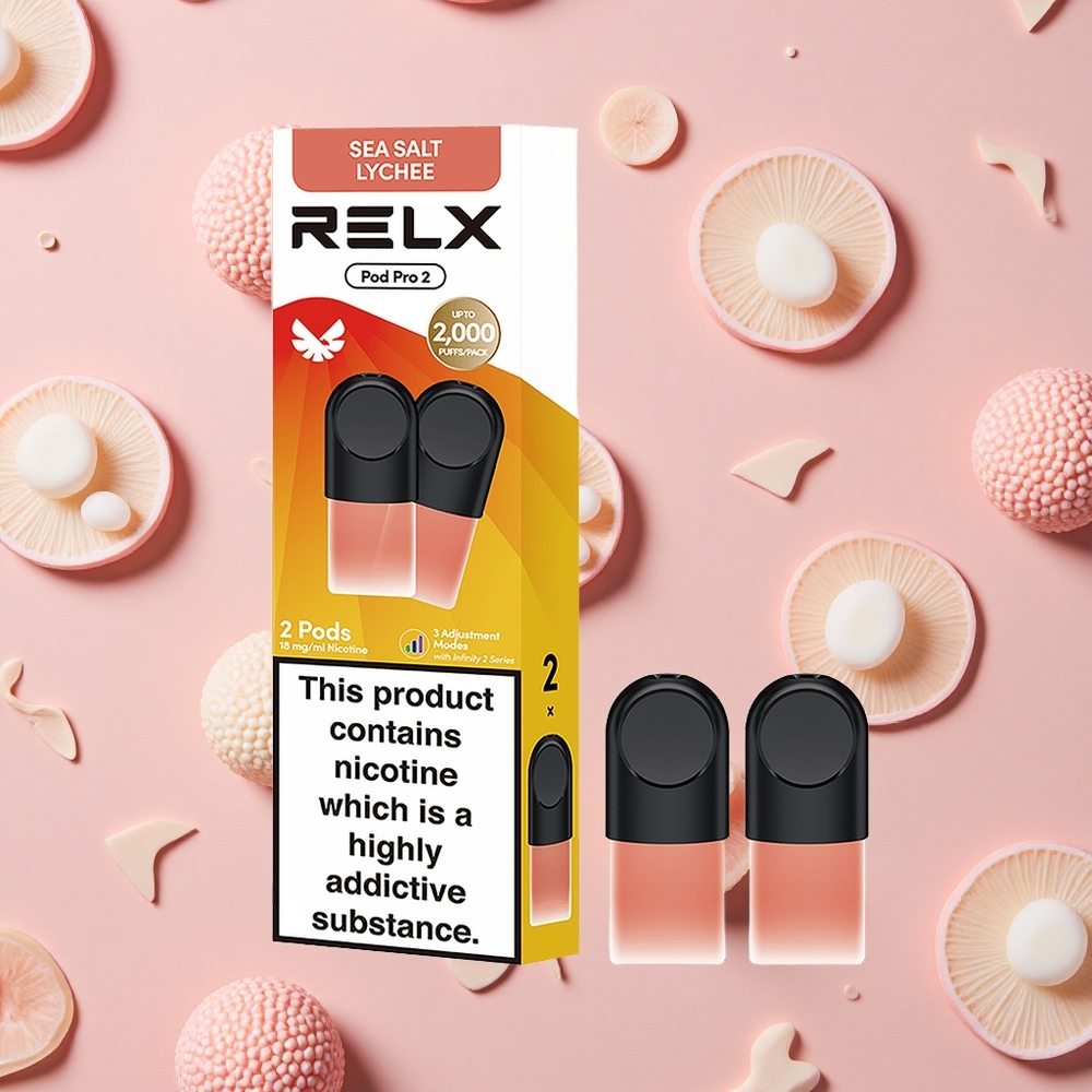 RELX Pod Pro 2 Lychee Sel de Mer avec 1,9ml et 600 bouffées
