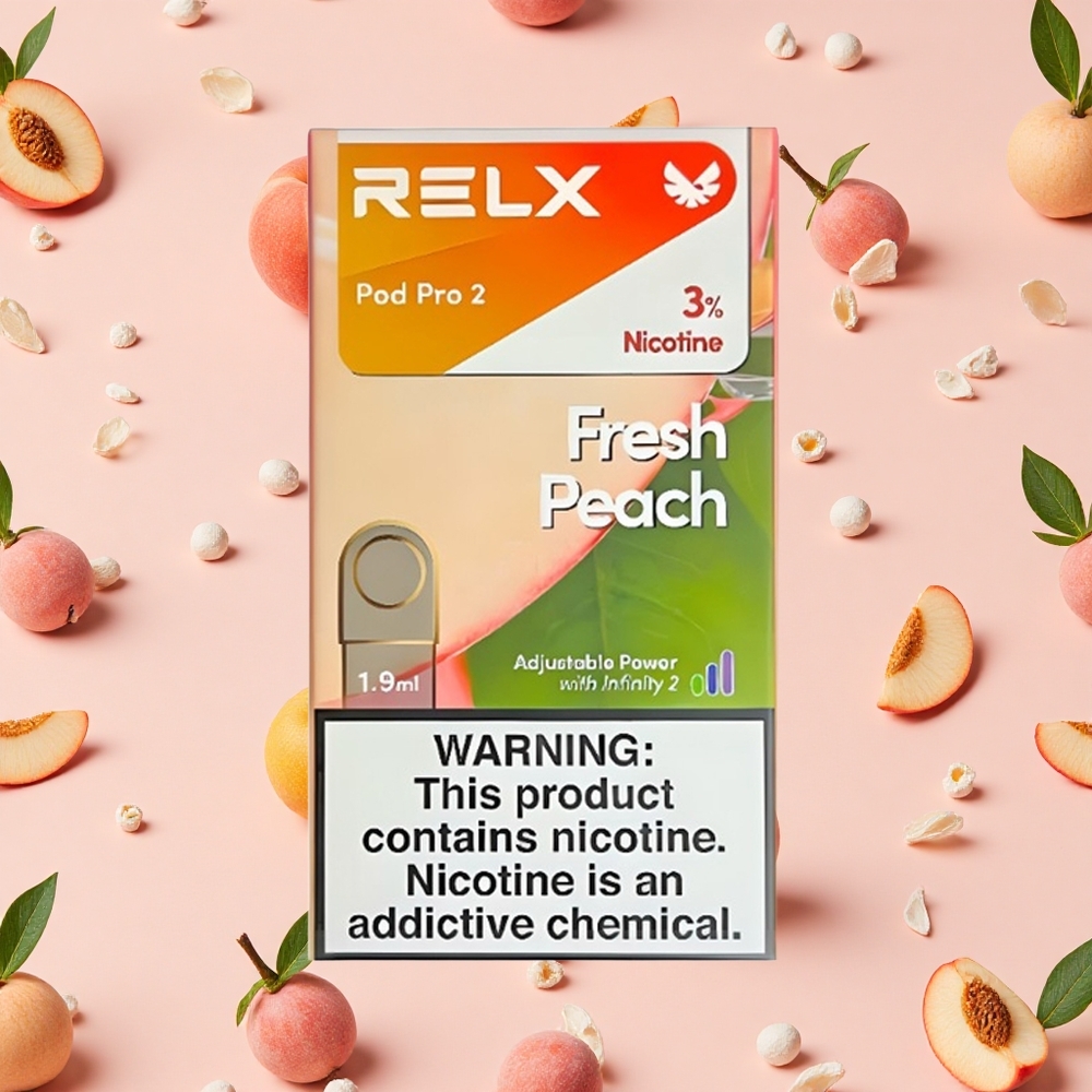 RELX Pod Pro 2 Pêche Fraîche avec 600 bouffées et 1,9ml