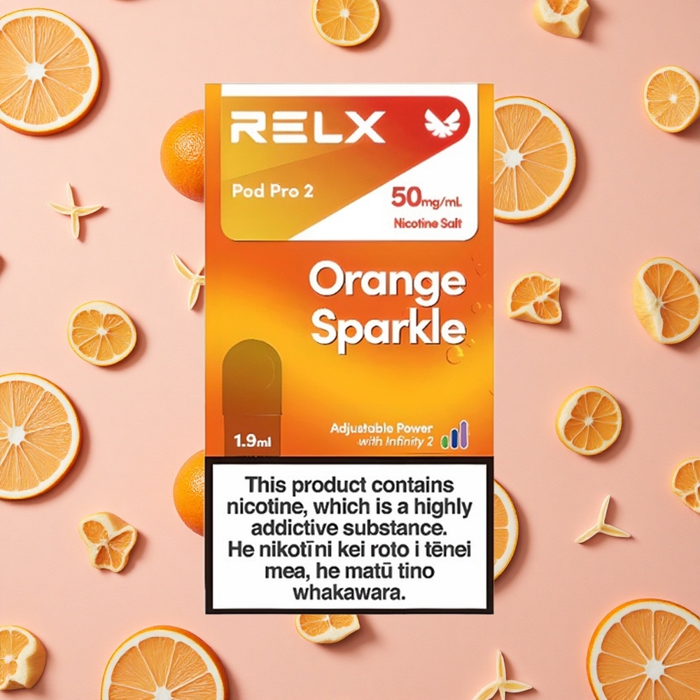 RELX Pod Pro 2 Éclat Orange 5% Nicotine 600 Puffs